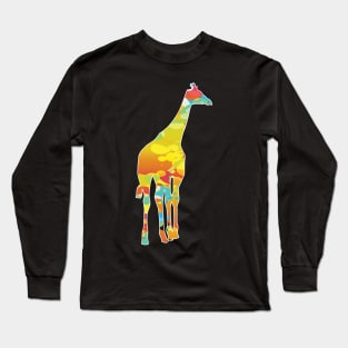 Cool giraffes colorful tshrit Long Sleeve T-Shirt